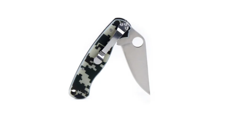 A pocket knife, weighing approximately 100 grams.